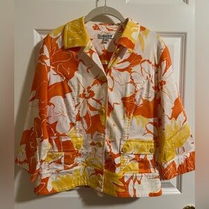 NWOT Coldwater Creek colorful jacket. Size 12